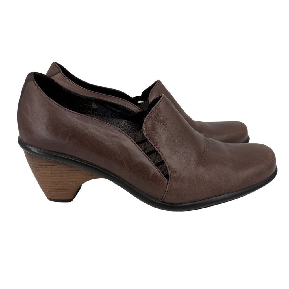 Dansko Raphael Pump Mule EU Size 38 Brown Leather Slip On‎ Dress Comfort Shoes